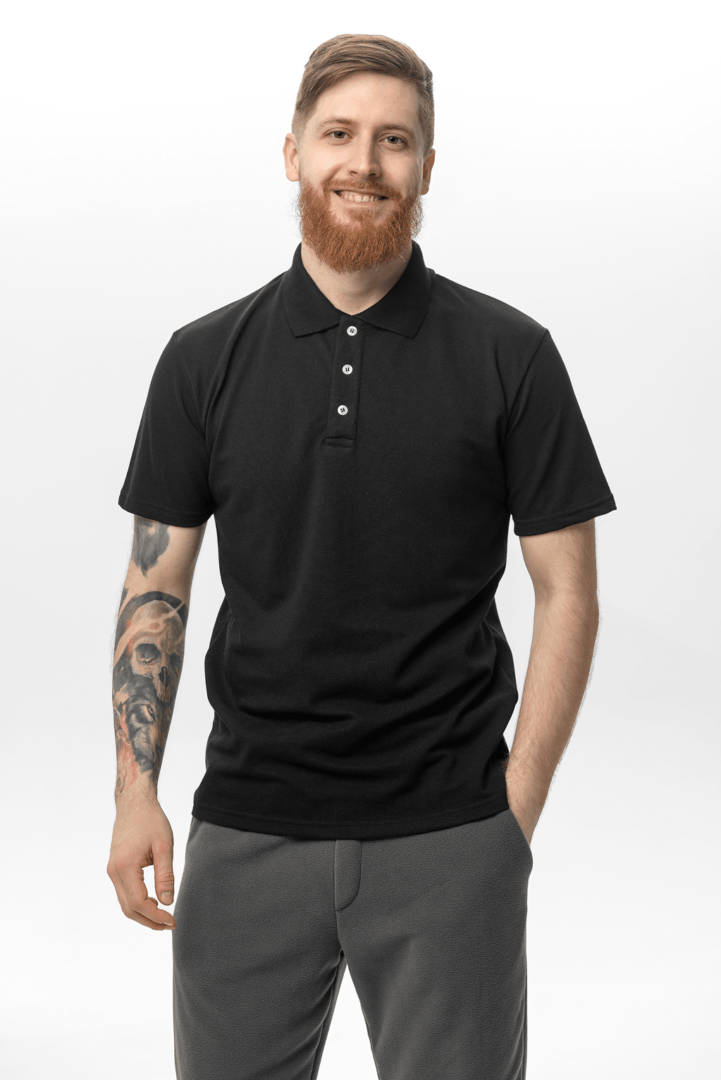 Tricou Polo din bumbac, cu guler și croială standard, ideal pentru un look elegant și relaxat în orice moment al zilei