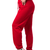 Pantaloni sport roșii pentru femei – cu elastic jos, ideali pentru uniforme sau purtare zilnică, Almam Fashion Moldova