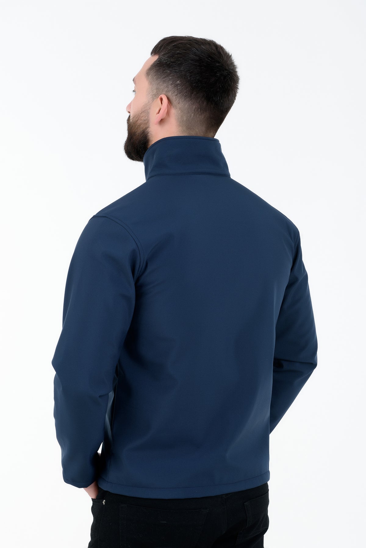 Jachetă SoftShell Bărbați albastru închis