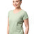 Tricou damă bumbac 100 % verde deschis – pentru uniforme, angro sau utilizare zilnică