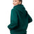 Costum sportiv verde închis damă – hanorac cu fermoar și pantaloni comozi, ideal pentru uniforme personalizate