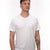 Tricou clasic alb din bumbac, model casual și elegant pentru bărbați