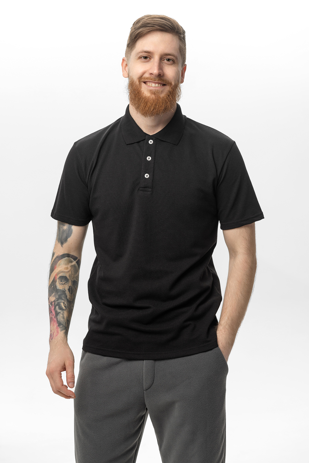 Tricou Polo din bumbac, cu guler și croială standard, ideal pentru un look elegant și relaxat în orice moment al zilei