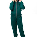 Set sportiv pentru femei culoare verde închis – țesătură groasă bumbac 100 %, fabricat de Almam Fashion Moldova