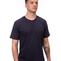 Tricou clasic albastru închis, confortabil și durabil, perfect pentru branding.
