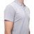 Tricou polo gri deschis din bumbac gros 200 g/m², confortabil și durabil.