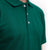 Tricou polo verde închis pentru bărbați, țesătură densă 200 g/m², ideal pentru uniforme.