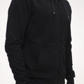 Men's zip-up hoodie, black