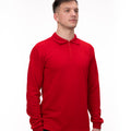 Hanorac Polo roșu Almam Fashion, design clasic cu fermuar pe mijloc și guleraș, disponibil în mai multe dimensiuni.
